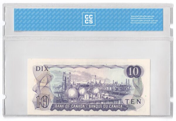 1971  Dollars The Bank of Canada THREE DIGIT RADAR Banknote CCCS Graded UNC-65