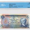 1972  Dollars The Bank of Canada Banknote CCCS Graded UNC-63