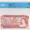1974  Dollars The Bank of Canada CCCS Graded UNC-65 FOUR DIGIT RADAR