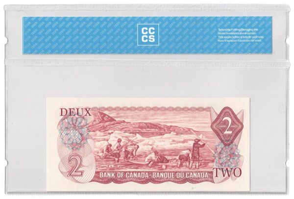 1974  Dollars The Bank of Canada CCCS Graded UNC-65 THREE DIGIT RADAR