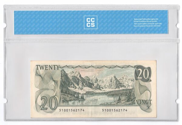 1979  Dollars The Bank of Canada REPLACEMENT Banknote CCCS Graded EF-40