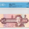 1986  Dollars Bank of Canada CCCS Graded UNC-63 FOUR DIGIT RADAR