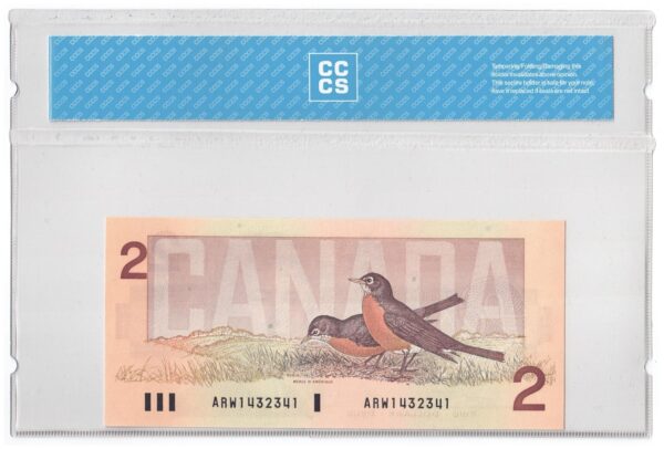 1986  Dollars Bank of Canada CCCS Graded UNC-64 FOUR DIGIT RADAR