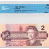 1986  Dollars Bank of Canada CCCS Graded UNC-65 FOUR DIGIT RADAR