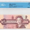 1986  Dollars Bank of Canada CCCS Graded UNC-65 THREE DIGIT RADAR