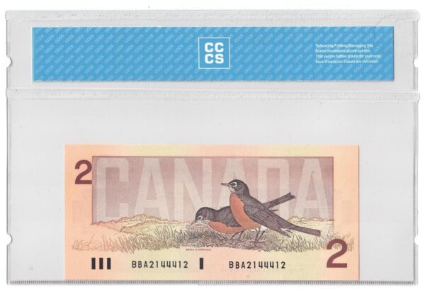 1986  Dollars The Bank of Canada CCCS Graded UNC-64 THREE DIGIT RADAR