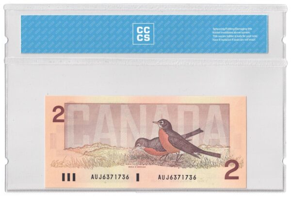 1986  Dollars The Bank of Canada CCCS Graded UNC-65 FOUR DIGIT RADAR