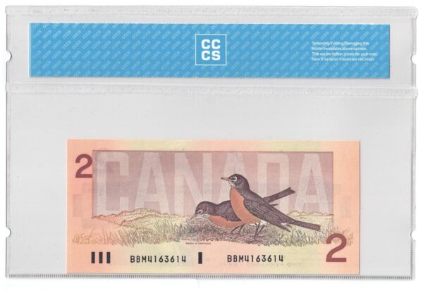 1986  Dollars The Bank of Canada CCCS Graded UNC-65 FOUR DIGIT RADAR