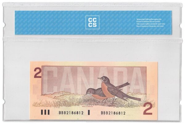 1986  Dollars The Bank of Canada CCCS Graded UNC-65 FOUR DIGIT RADAR/LARGE B