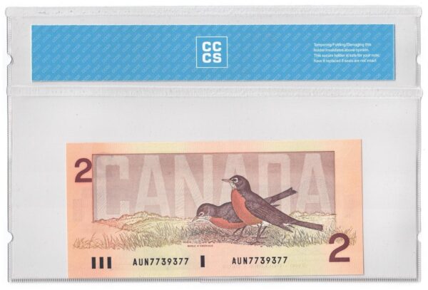 1986  Dollars The Bank of Canada CCCS Graded UNC-65 THREE DIGIT RADAR