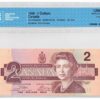 1986  Dollars The Bank of Canada CCCS Graded UNC-65 THREE DIGIT RADAR