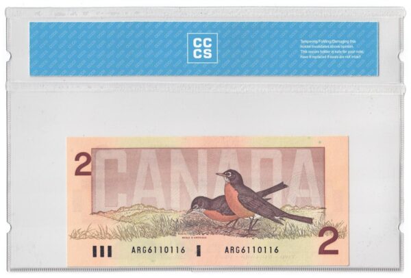 1986  Dollars The Bank of Canada CCCS Graded UNC-65 THREE DIGIT RADAR