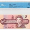 1986  Dollars The Bank of Canada CCCS Graded UNC-65 THREE DIGIT RADAR/REPEATER