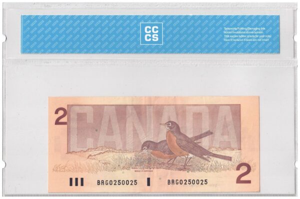 1986  Dollars The Bank of Canada REPEATER CCCS Graded EF-40