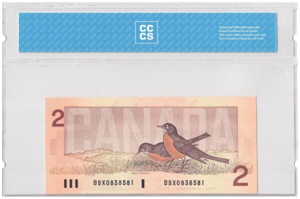 1986  Dollars The Bank of Canada REPLACEMENT CCCS Graded AU-58