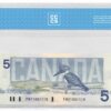 1986  Dollars The Bank of Canada BINARY NUMBERED Banknote CCCS Graded UNC-65