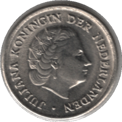 1957 Netherlands 10 Cents Coin (KM# 182 Schn# 66)