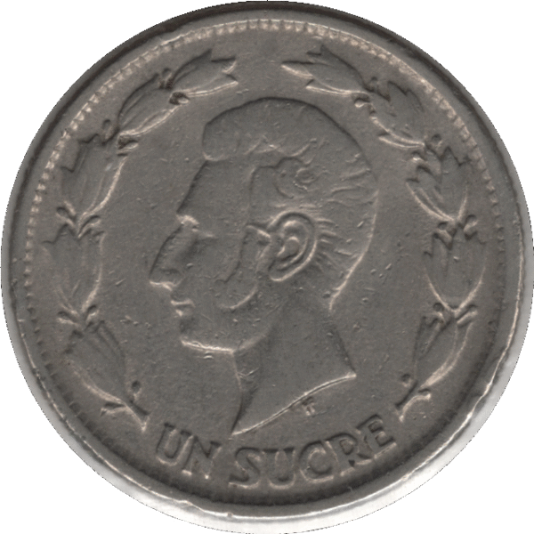 1937 Ecuador 1 Sucre Coin (KM# 78.1 KM# 78.2 Schn# 72 Schn# 72a)