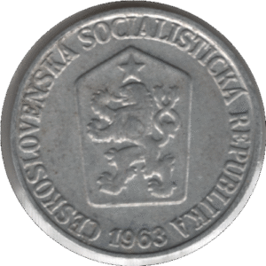 1963 Czechoslovakia 3 Haléře / Haliere Coin (KM# 52 Schn# 54)