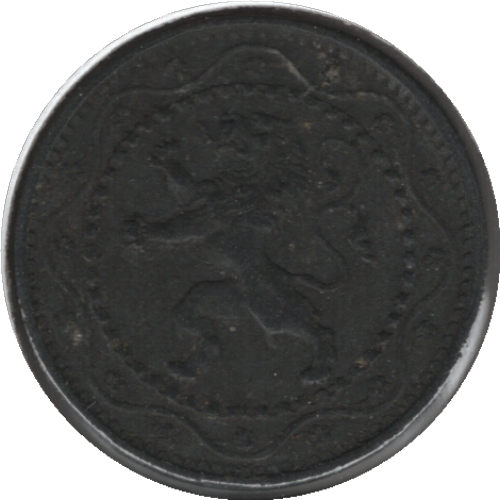 1916 Belgium 5 Centimes Coin (KM# 80 Schn# 45 LA# BFM-24)