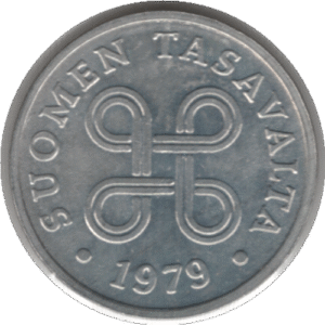 1979 Finland 1 Penni Coin (KM# 44a Schn# 48a)