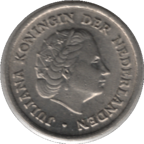 1957 Netherlands 10 Cents Coin (KM# 182 Schn# 66)