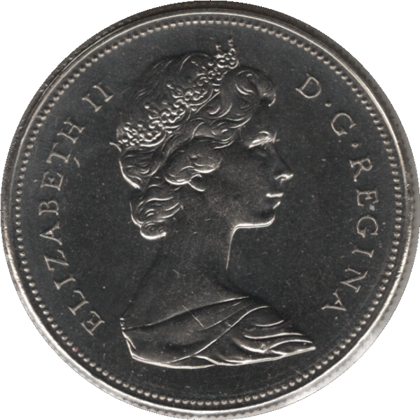 1968 Canada 50 Cents Coin (KM# 75.1 KM# 75.3 Schn# 65)