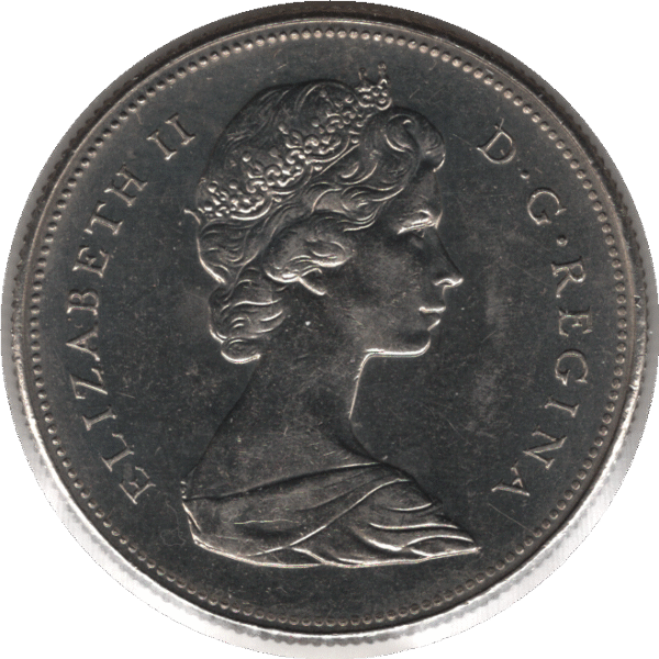 '1968 Canada 50 Cents Coin Missing ''A'' (KM# 75.1 KM# 75.3 Schn# 65)'