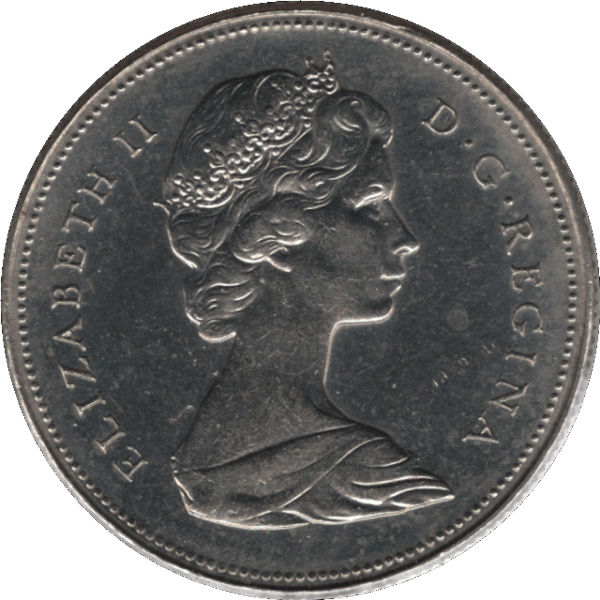 '1968 Canada 50 Cents Coin Missing ''A'' (KM# 75.1 KM# 75.3 Schn# 65)'