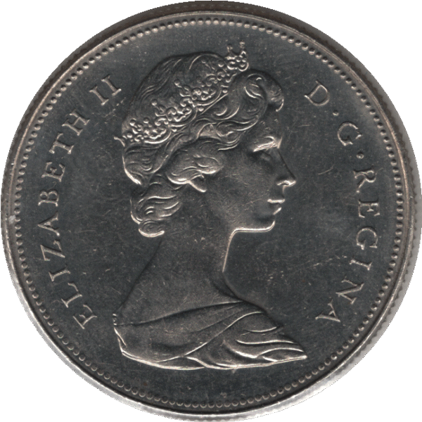 '1968 Canada 50 Cents Coin Missing ''A'' (KM# 75.1 KM# 75.3 Schn# 65)'