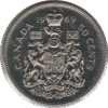 1969 Canada 50 Cents Coin (KM# 75.1 KM# 75.3 Schn# 65)