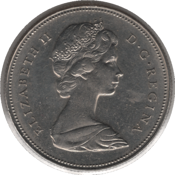 1969 Canada 50 Cents Coin (KM# 75.1 KM# 75.3 Schn# 65)