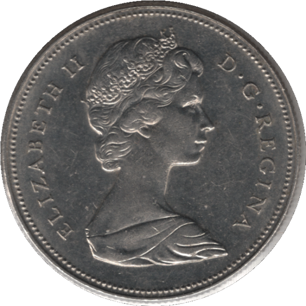 1969 Canada 50 Cents Coin (KM# 75.1 KM# 75.3 Schn# 65)