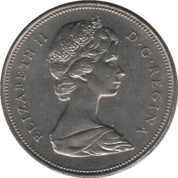 '1971 Canada 50 Cents Coin Partial ''A'' (KM# 75.1 KM# 75.3 Schn# 65)'