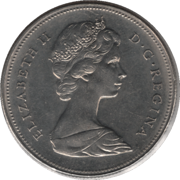 1972 Canada 50 Cents Coin (KM# 75.1 KM# 75.3 Schn# 65)