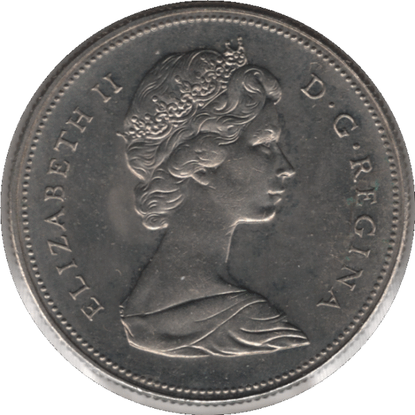 1973 Canada 50 Cents Coin (KM# 75.1 KM# 75.3 Schn# 65)
