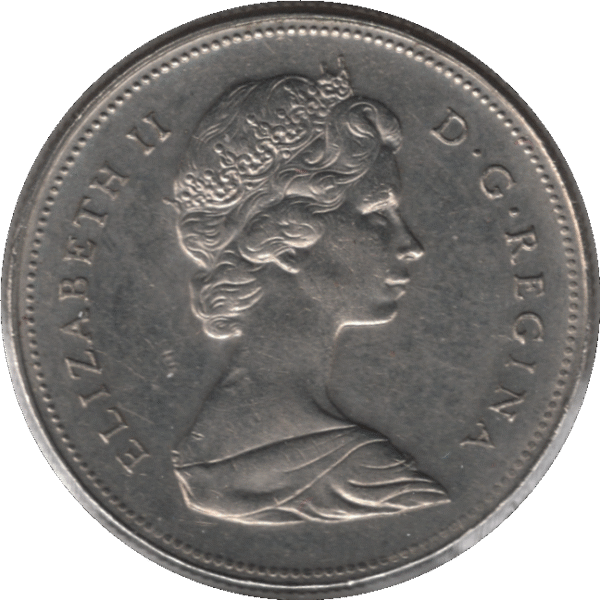 '1973 Canada 50 Cents Coin Partial ''A'' (KM# 75.1 KM# 75.3 Schn# 65)'