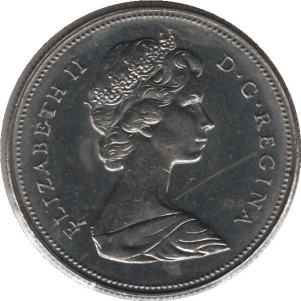 1973 Canada 50 Cents Coin (KM# 75.1 KM# 75.3 Schn# 65)