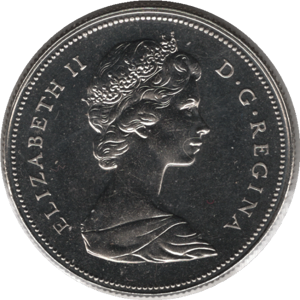 1973 Canada 50 Cents Coin (KM# 75.1 KM# 75.3 Schn# 65)