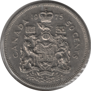 1975 Canada 50 Cents Coin (KM# 75.1 KM# 75.3 Schn# 65)