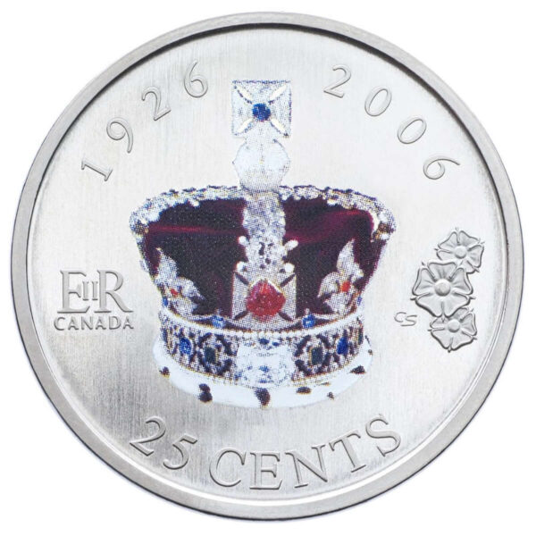 2006 25c 80th Birthday of Queen Elizabeth II - Coloured Coin