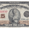1923 25 Cents Dominion of Canada