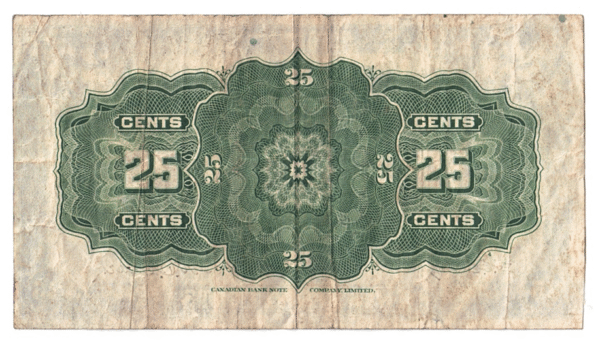 1923 25 Cents Dominion of Canada