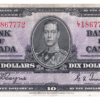 1937 10 Dollars The Bank of Canada L/T Prefix