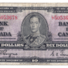 1937 10 Dollars The Bank of Canada L/T Prefix L/T5053678