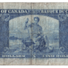 1937 5 Dollars Bank of Canada Z/C Prefix