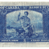 1937 5 Dollars The Bank of Canada K/C Prefix