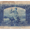 1937 5 Dollars The Bank of Canada B/C Prefix