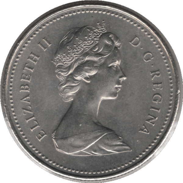 1979 Canada 50 Cents Coin Round Bust (KM# 75.1 KM# 75.3 Schn# 65)