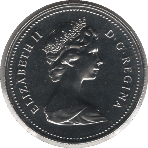 1980 Canada 50 Cents Coin (KM# 75.1 KM# 75.3 Schn# 65)